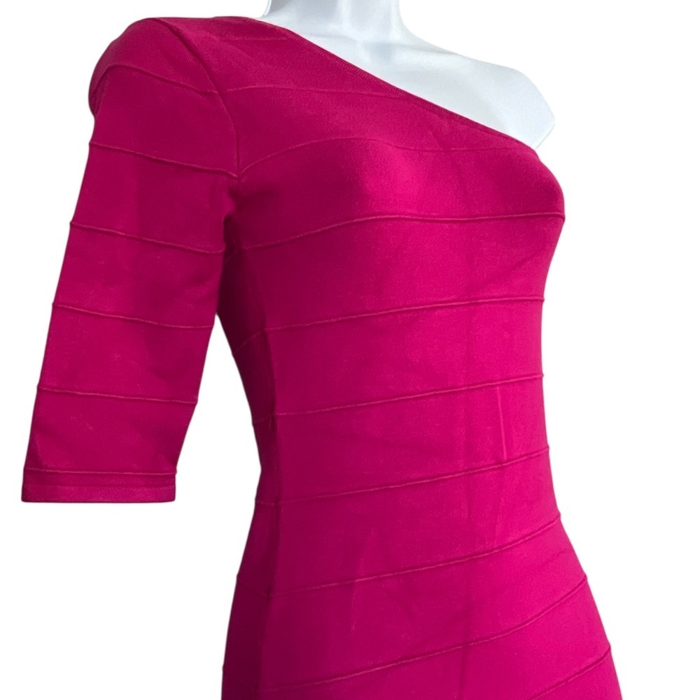 Forever 21 | One Shoulder Bodycon Dress | Magenta - Picture 3 of 5
